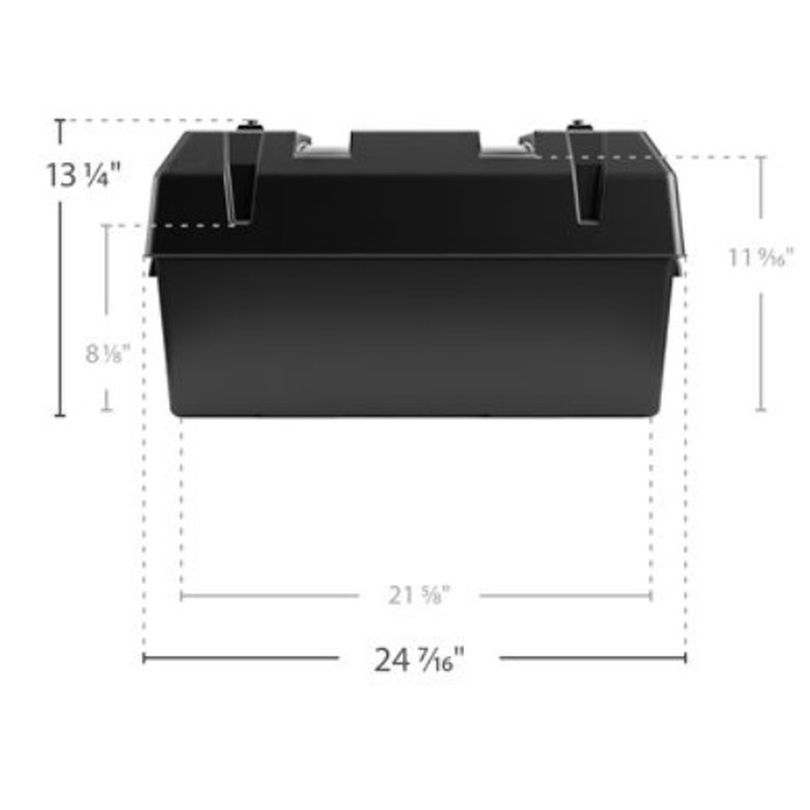 DOUBLE BATTERY BOX, END TO END